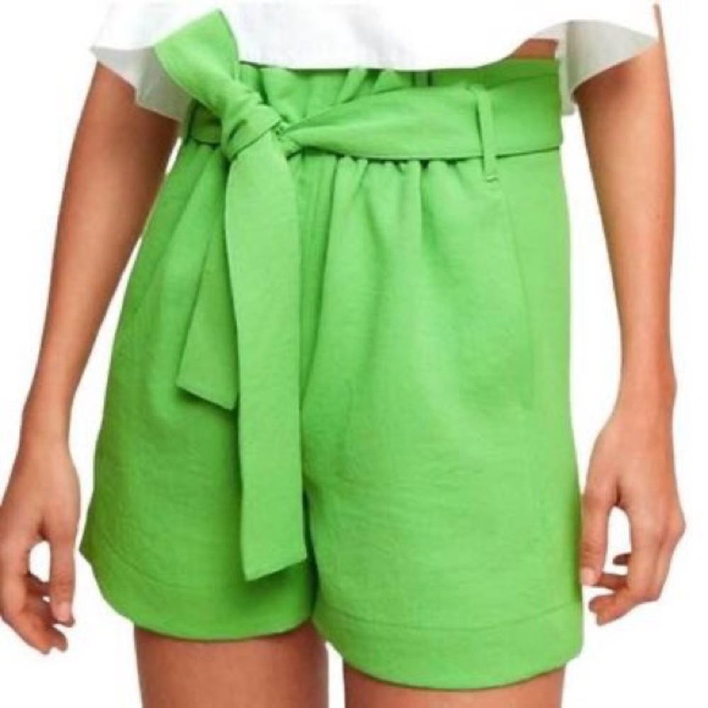Aritzoa Wilfred paperbag short/ line green color